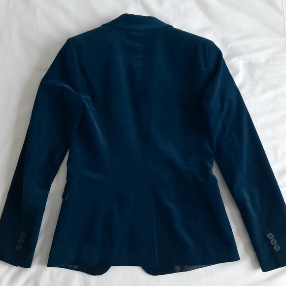 Velvet Blazer Teal / Jewel color, size 2 - Picture 5 of 5